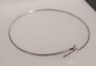 VINTAGE ED LEVIN STERLING SILVER SILVER STARLET BANGLE BRACELET  