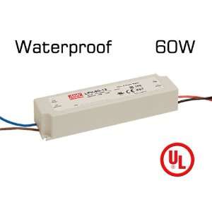  MEANWELL UL Listed Waterproof 60 Watt LED Power Supply 