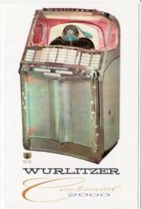 Postcard of WURLITZER Centennial 2000 Juke Box  