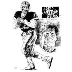 Jim Kelly Buffalo Bills 16x20 Lithograph Sports 