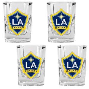  Los Angeles Galaxy MLS 4pc Square Shot Glass Set   Primary 