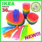 72pc Ikea KALAS Kids Dishes Plates Cups Bowls BPA FREE  