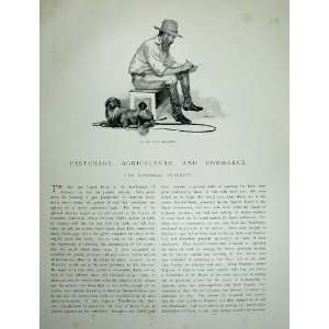    1886 Australia Portrait John Macarthur Old Man Dog