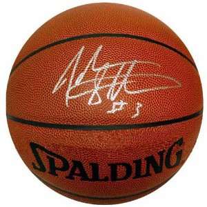 John Starks Autographed Basketball 