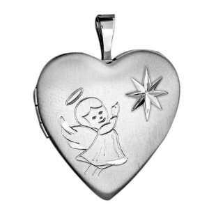  Sterling Silver Angel Locket Jewelry