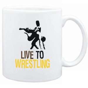  New  Live To Wrestling  Mug Sports