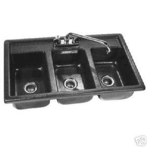 Compartment Drop in sink, Compact Triple sink * NSF *  