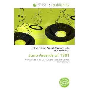  Juno Awards of 1981 (9786134025867) Books