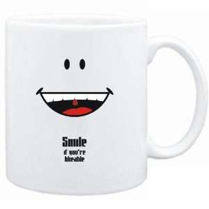    Mug White  Smile if youre likeable  Adjetives