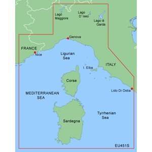  Garmin Bluechart XEU451S, Ligurian Sea, Corsica and 