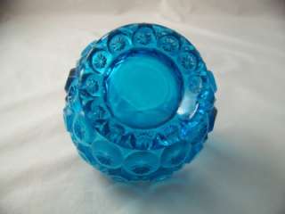 SMITH GLASS COMPANY MOON AND STAR COLONIAL BLUE SPLIT HANDLE 