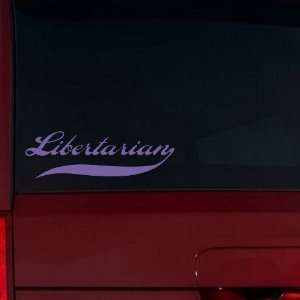  Libertarian Swash Window Decal (Lavender) Automotive