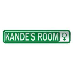   KANDE S ROOM  STREET SIGN NAME