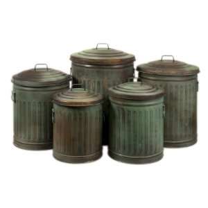  Leva Copper Verdigris Storage Cans