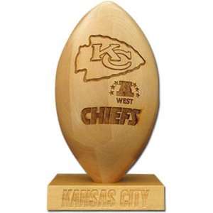 Kansas City Chiefs Mini Laser Engraved Logo Wood Football 