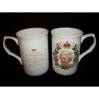 Queen Elizabeth II Diamond Jubilee China Mug 1952 2012  
