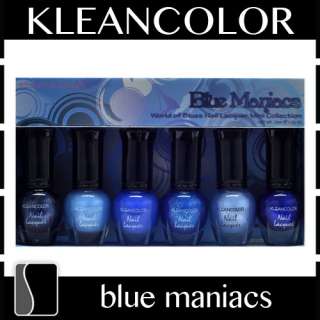 Klean Color Blue Maniacs World .17 oz Nail Lacquer Mini Collection 