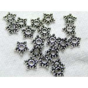  100 6mm Star Bali Daisy Spacers Arts, Crafts & Sewing