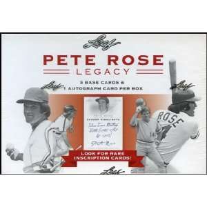  2011 Leaf Pete Rose Legacy Baseball Hobby Box Sports 
