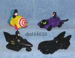 MIP 1992 McDonalds Batman Mint Set   Lot of 4  