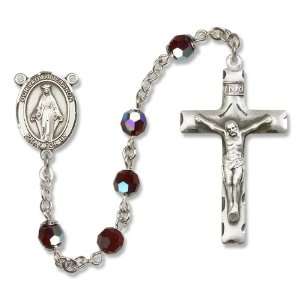  Our Lady of Lebanon Garnet Rosary Jewelry