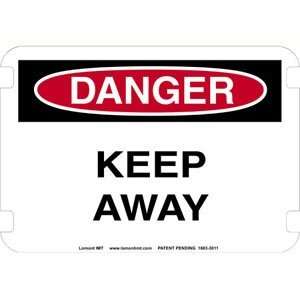 10 x 14 Standard Danger Signs  Keep Away  Industrial 