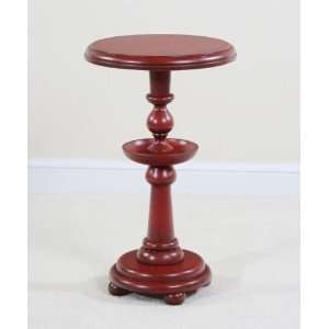  Keeping Room Round Red End Table (Red) (27H x 16W x 16D 