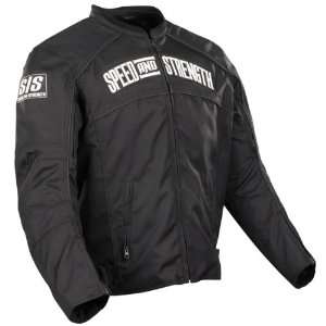  Speed and Strength Mens Black Seven Sins Textile Jacket 