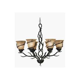Kenroy Lighting 90900FG Twigs Chandelier Frosted Gold Finish 26 H x 