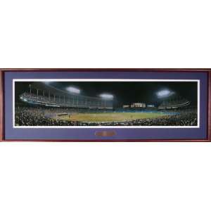   Stadium, Last Night at the Stadium Panoramic Print Deluxe Frame