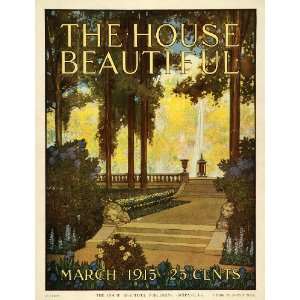  1915 Cover House Beautiful Lasell Garden Whitinsville 