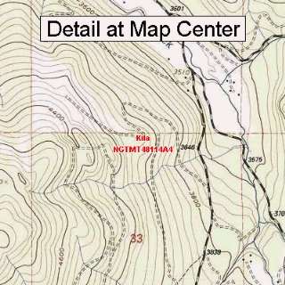  USGS Topographic Quadrangle Map   Kila, Montana (Folded 