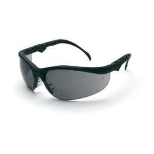 Klondike Magnifier Safety Glasses With Black Frame And Gray 2 Diopter 