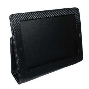  Genuine Leather Black Textured Folio Case Protector for 