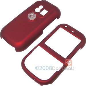  Red Rubberized Shield Protector Case w/ Belt Clip for Palm 
