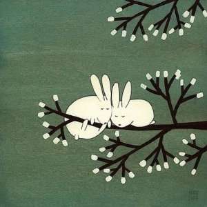  Kristiana Parn   Rabbits On Marshmallow Tree Canvas