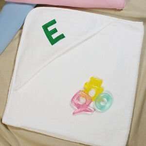  Embroidered Name or Initial Hooded Baby Towel Baby