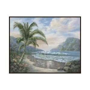 Ocean Paradise Framed Canvas Giclee 