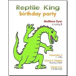  Dinosaur Birthday Party Invitation 