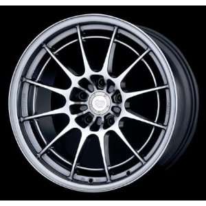   5x114.3 27mm Offset 72.6mm Bore F1 Silver Wheel Evo 8 & 9 Direct Fit
