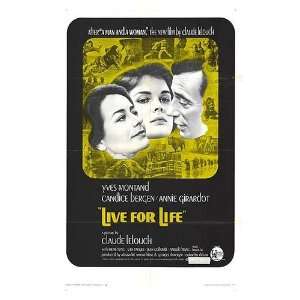  Live For Life Original Movie Poster, 27 x 41 (1968 