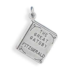  The Great Gatsby Fitzgerald Book Charm Sterling Silver 