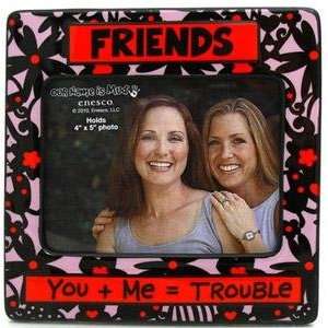 FRIENDS   YOU ME TROUBLE colorful ceramic frame by Our Name is Mud 