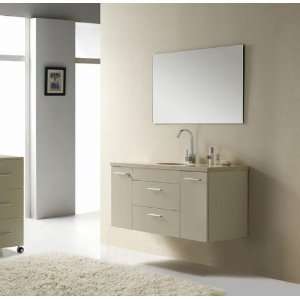   ) 47.5 Inch Bathroom Vanity Set w/ Faucet & Mirror