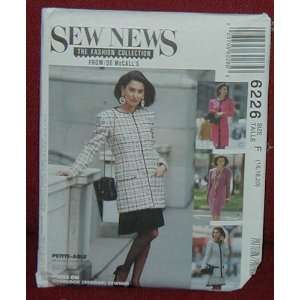  Sew News Sewing Pattern 6226   Size F(16,18,20 