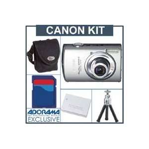  Canon Powershot SD870 IS Silver Camera Kit with 1GB SD Memory Card 