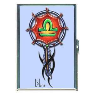  Libra Zodiac Dream Catcher Art ID Holder, Cigarette Case 