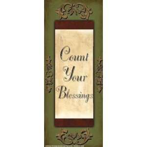 Words To Live By, SagegoldCount Your B by Debbie Dewitt 4x10  