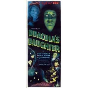  Draculas Daughter 1936 14x36 Insert MOVIE POSTER