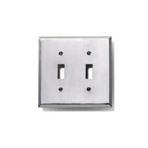   Bronze SP Contemporary / Modern Double Switch Electrical Plate fr